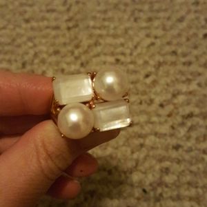 Bronze pearl like ring